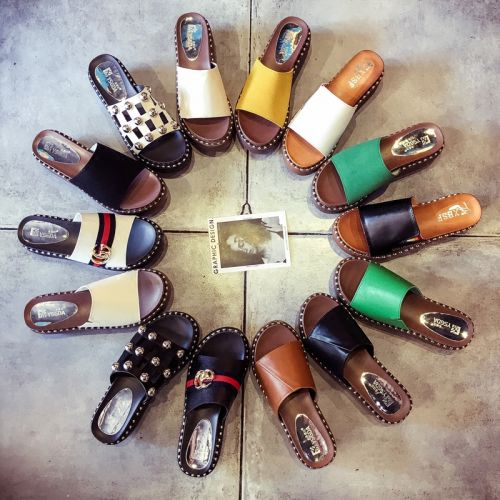 Sandales femme en PU - semelle caoutchouc Ref 2666207