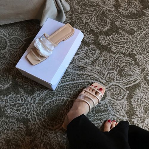 Sandales femme en PU - semelle EVA mousse plastique Ref 2666328