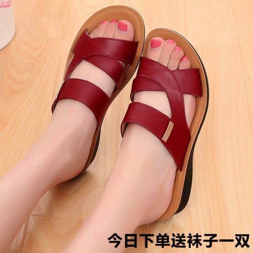 Sandales femme en couche de cuir premiere - semelle polyurethane Ref 2666330