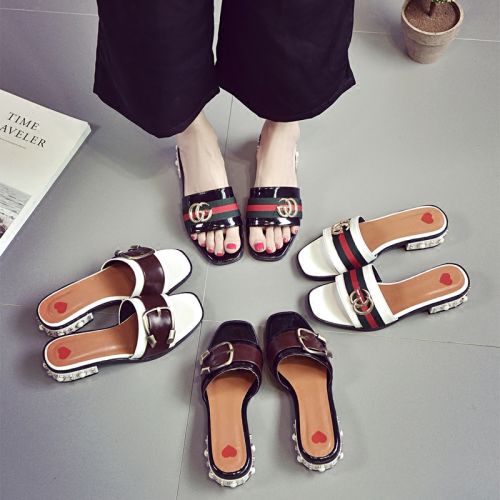 Sandales femme en PU - semelle caoutchouc Ref 2666420