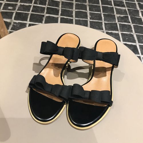 Sandales femme en Daim - semelle caoutchouc Ref 2666428