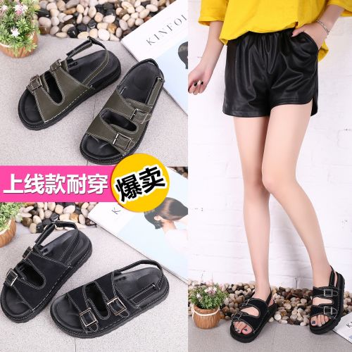 Sandales femme en PU - semelle caoutchouc Ref 2666456