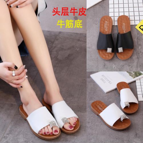 Sandales femme en couche de cuir premiere - semelle TPR tendon Ref 2666507