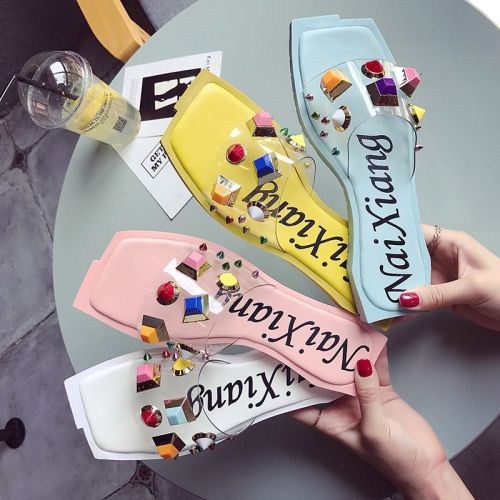 Sandales femme en PU - semelle caoutchouc Ref 2666509