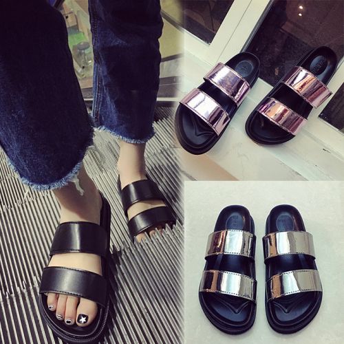 Sandales femme en tissu paillete - semelle mousse de caoutchouc Ref 2666512