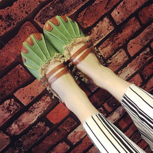 Sandales femme en PU - semelle caoutchouc Ref 2666533