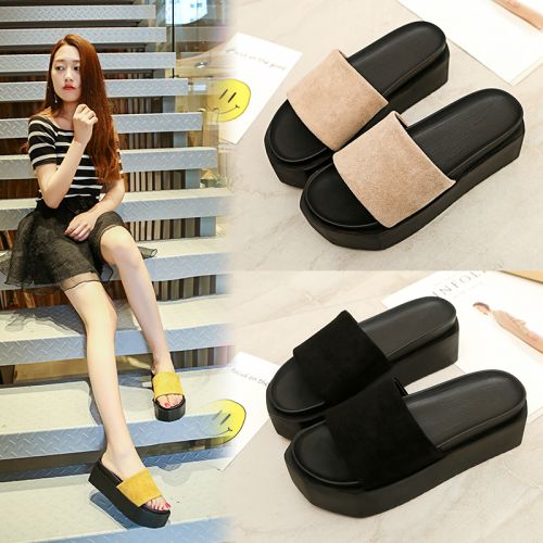 Sandales femme en Daim - semelle caoutchouc Ref 2666545