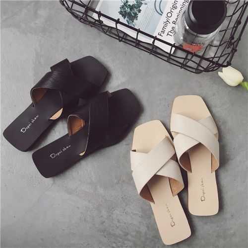 Sandales femme en PU - semelle caoutchouc Ref 2666550