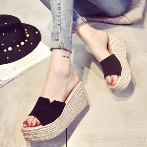 Sandales femme en Daim - semelle polyurethane Ref 2666562