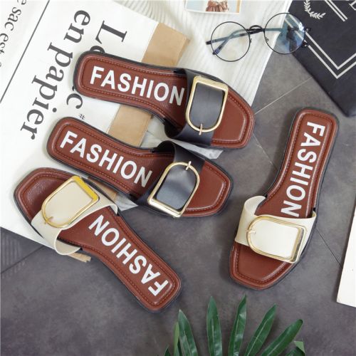 Sandales femme en PU - semelle caoutchouc Ref 2666623