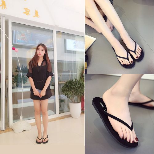 Sandales femme HUJIUTUO en Daim - semelle mousse de caoutchouc Ref 2666666