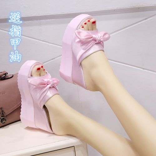 Sandales femme en satin - semelle polyurethane Ref 2666692