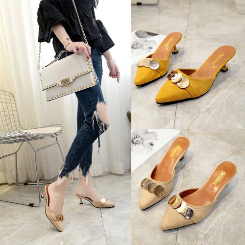 Sandales femme en Daim - semelle caoutchouc Ref 2666709