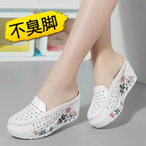 Sandales femme SESDAD en revetement cuir de vache fendu - semelle polyurethane Ref 2666714
