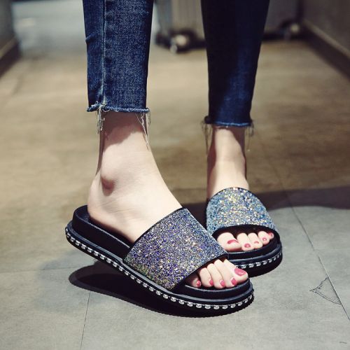 Sandales femme en PU - semelle caoutchouc Ref 2666722