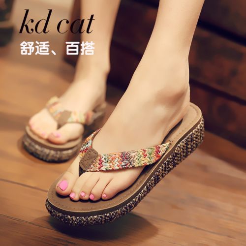 Sandales femme en Une variete de materiaux epissage - semelle plastique Ref 2666739