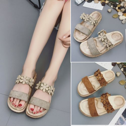 Sandales femme en PU - semelle caoutchouc Ref 2666743