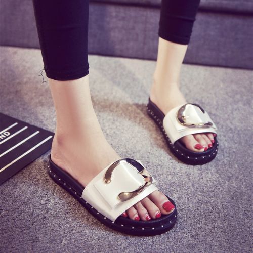 Sandales femme en PU - semelle caoutchouc Ref 2666769