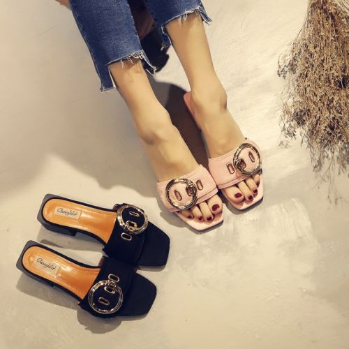 Sandales femme en Daim - semelle caoutchouc Ref 2666788