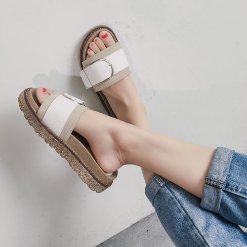 Sandales femme SONLARFU en PU - semelle TPR tendon Ref 2666804