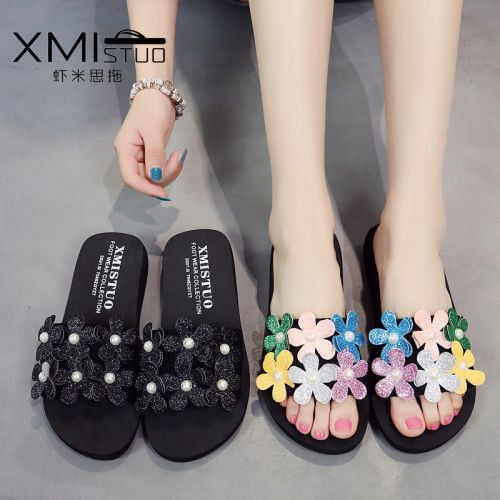 Sandales femme XMISTUO en tissu elastique - semelle EVA mousse plastique Ref 2666821