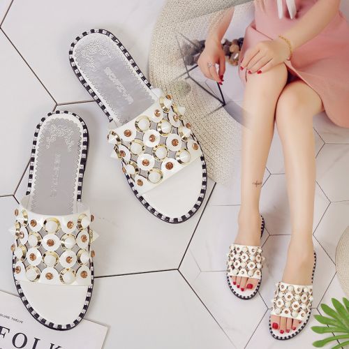 Sandales femme en PU - semelle caoutchouc Ref 2666833