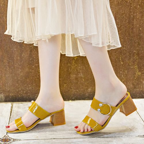 Sandales femme en PU - semelle caoutchouc Ref 2666845