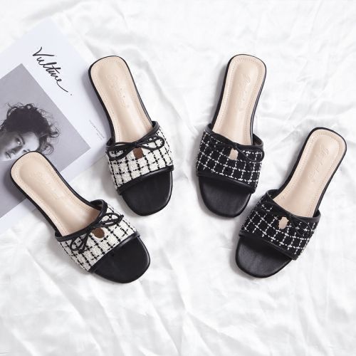 Sandales femme en fibre superfine - semelle caoutchouc Ref 2666851