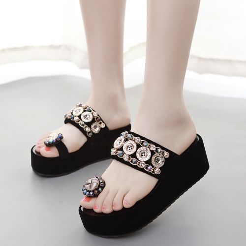 Sandales femme en Deux etages de peau porc - semelle TPR tendon Ref 2666927