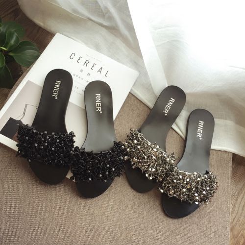 Sandales femme en Daim - semelle caoutchouc Ref 2666965