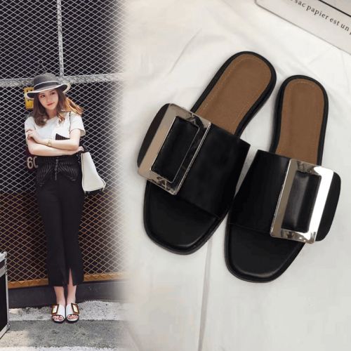 Sandales femme en PU - semelle caoutchouc Ref 2666997