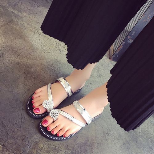 Sandales femme en PU - semelle caoutchouc Ref 2667003