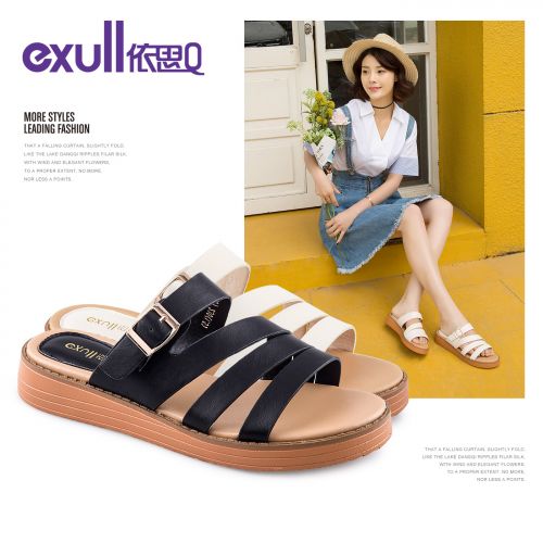 Sandales femme EXULL Q en PU - semelle caoutchouc Ref 2667016