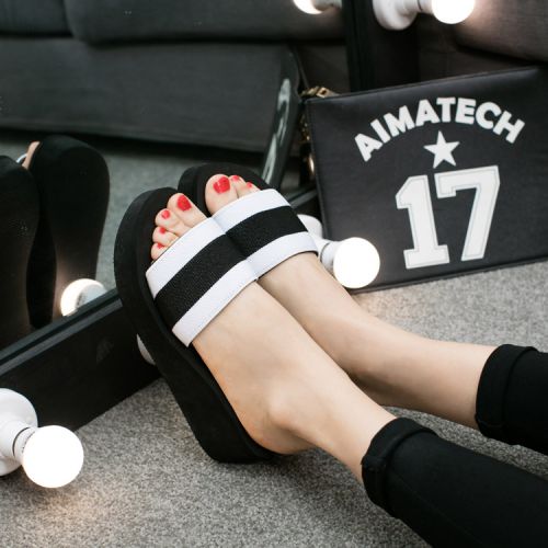 Sandales femme en tissu elastique - semelle EVA Ref 2667020