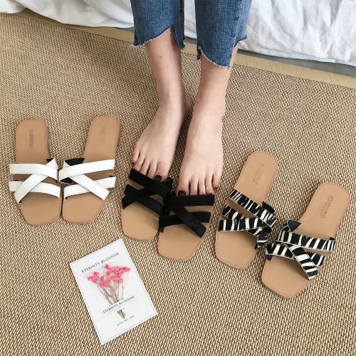 Sandales femme en PU - semelle caoutchouc Ref 2667122