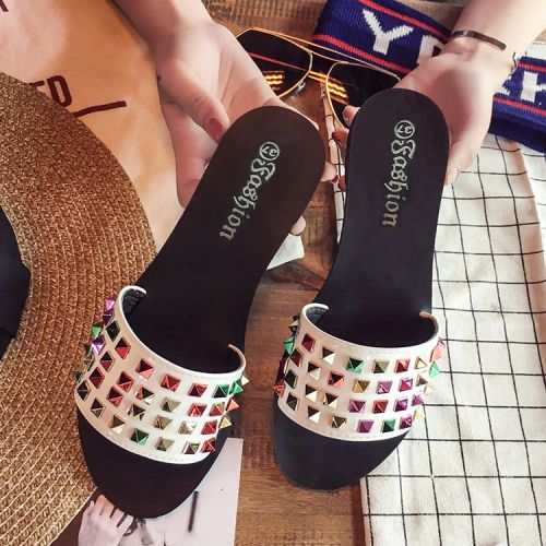 Sandales femme en PU - semelle caoutchouc Ref 2667123