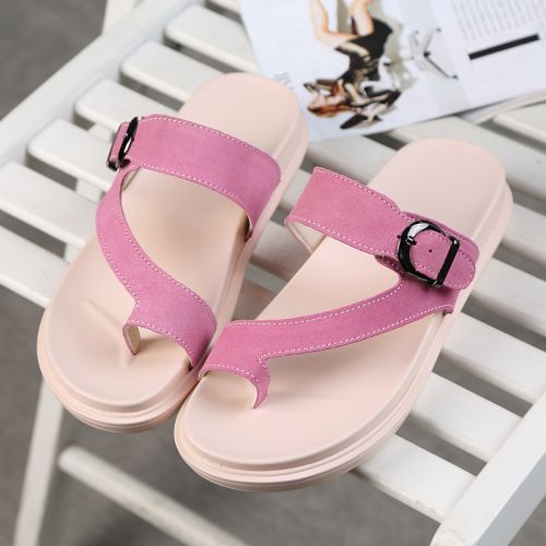 Sandales femme en Daim de vache nubuck - semelle polyurethane Ref 2667127