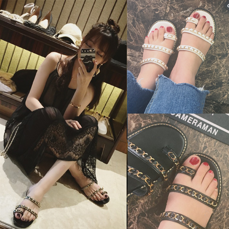 Sandales femme en PU - semelle caoutchouc Ref 2667139