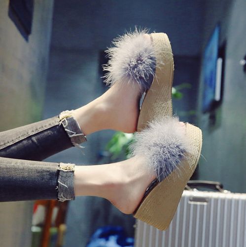 Sandales femme en Daim - semelle polyurethane Ref 2667150