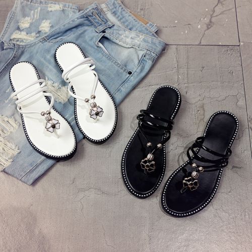 Sandales femme en PU - semelle caoutchouc Ref 2667152