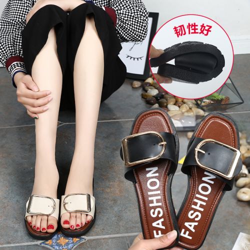 Sandales femme en PU - semelle caoutchouc Ref 2667154