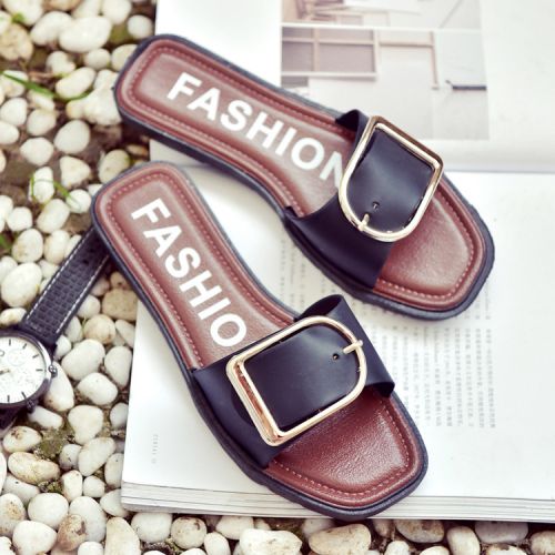 Sandales femme en PU - semelle caoutchouc Ref 2667164