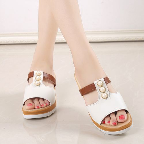 Sandales femme BEAUTEA en PU - semelle caoutchouc Ref 2667216