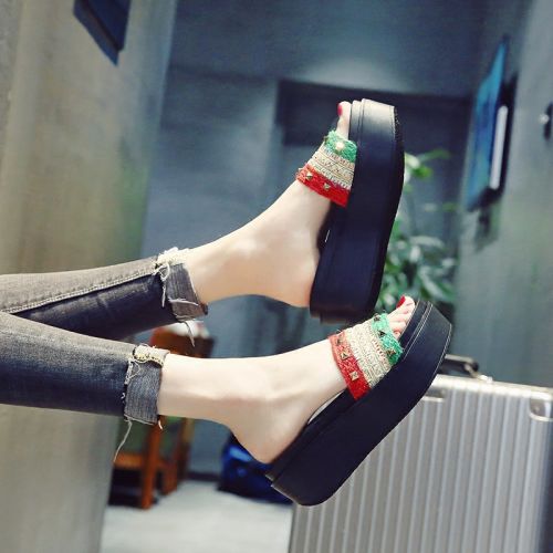 Sandales femme en tissu - semelle polyurethane Ref 2667227