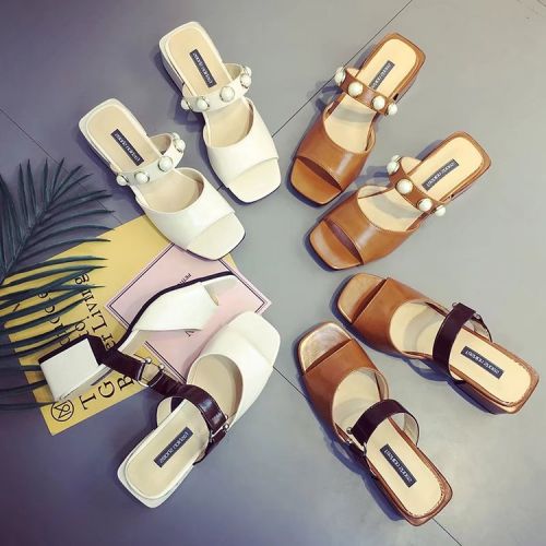 Sandales femme en PU - semelle caoutchouc Ref 2667233