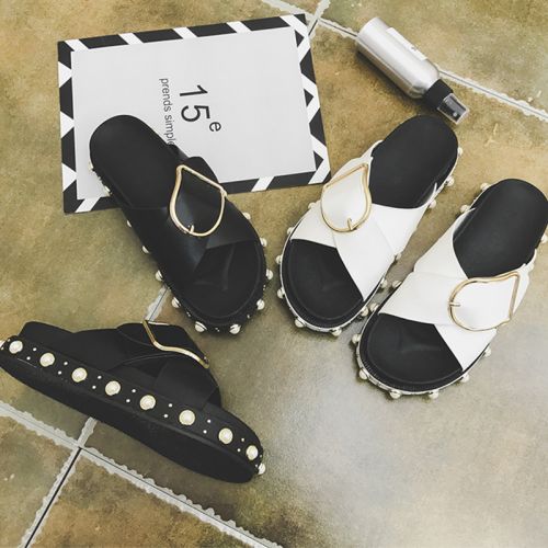 Sandales femme en PU - semelle caoutchouc Ref 2667242