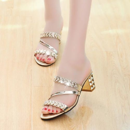 Sandales femme en PU - semelle caoutchouc Ref 2667258