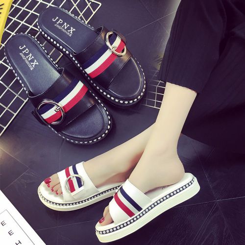 Sandales femme en PU - semelle caoutchouc Ref 2667262