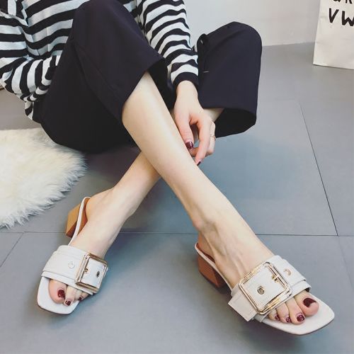 Sandales femme en PU - semelle caoutchouc Ref 2667273