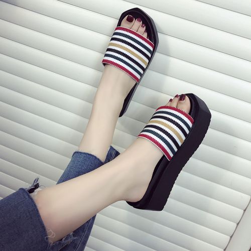 Sandales femme en tissu - semelle polyurethane Ref 2667314